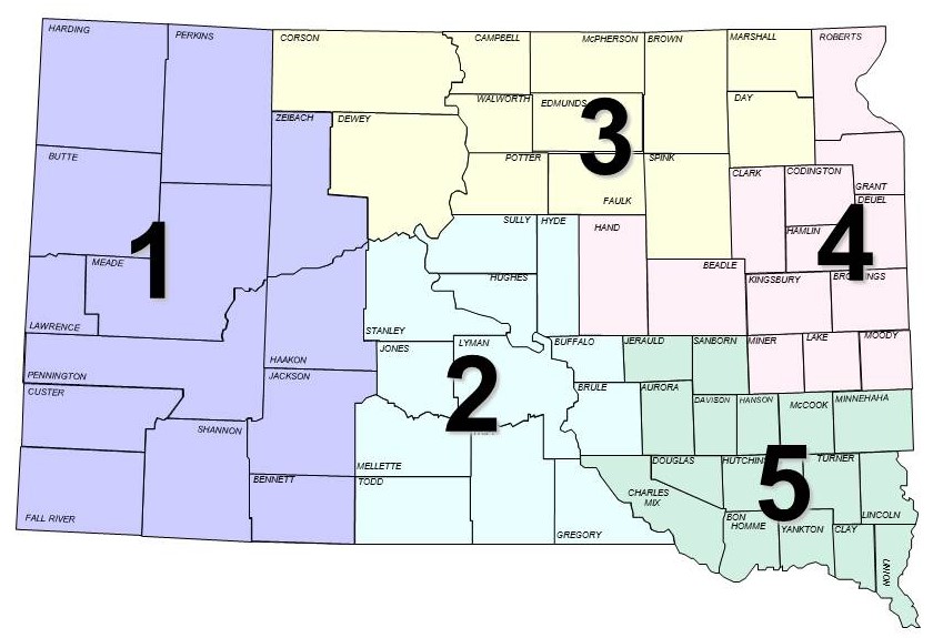 Early Childhood Enrichment System Regions Map